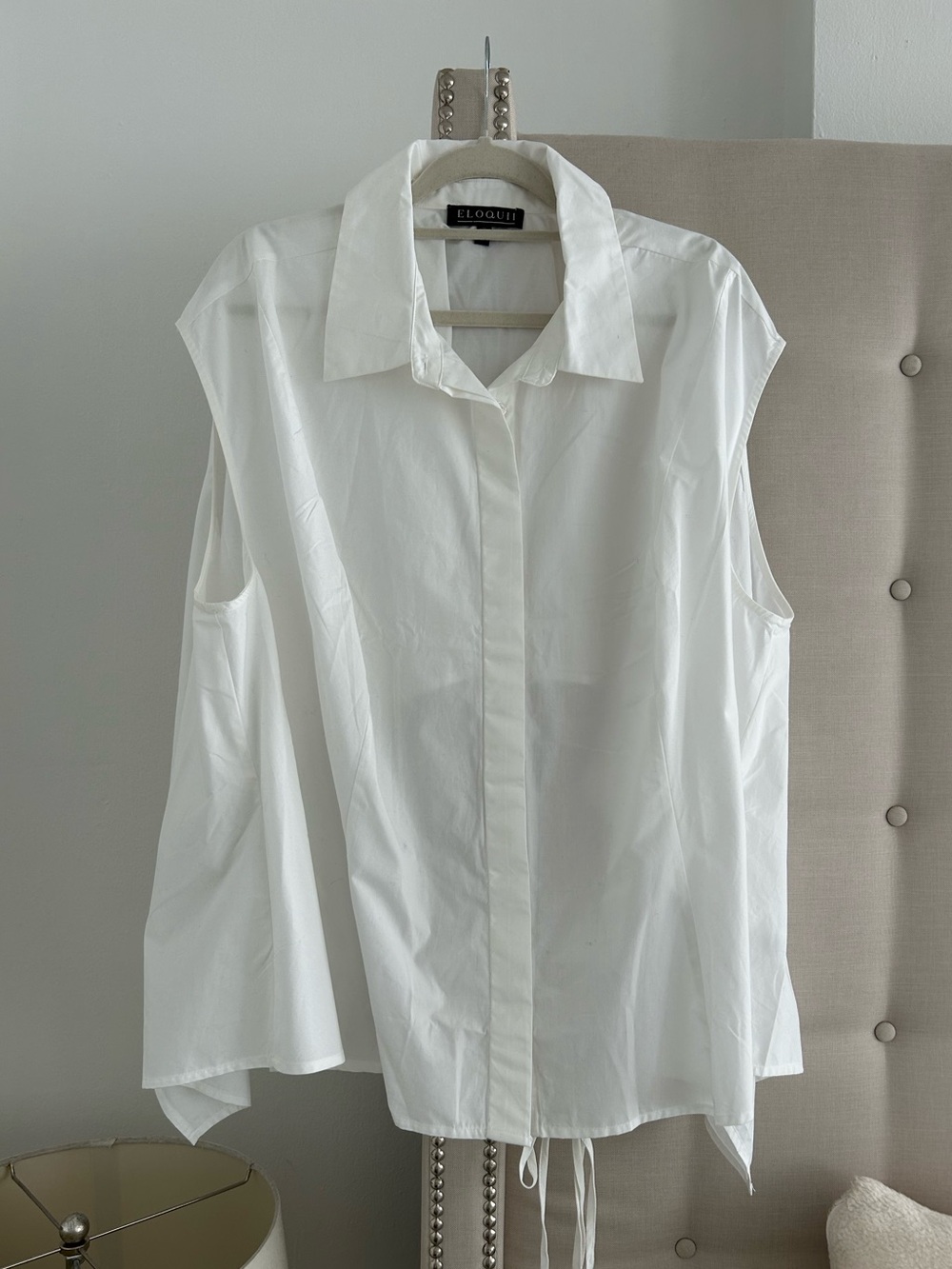 New Eloquii white blouse 20